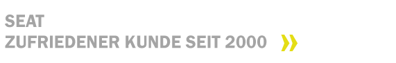 SEAT zufriedener Kunde seit 2001